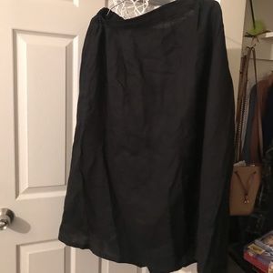 100% linen midi skirt